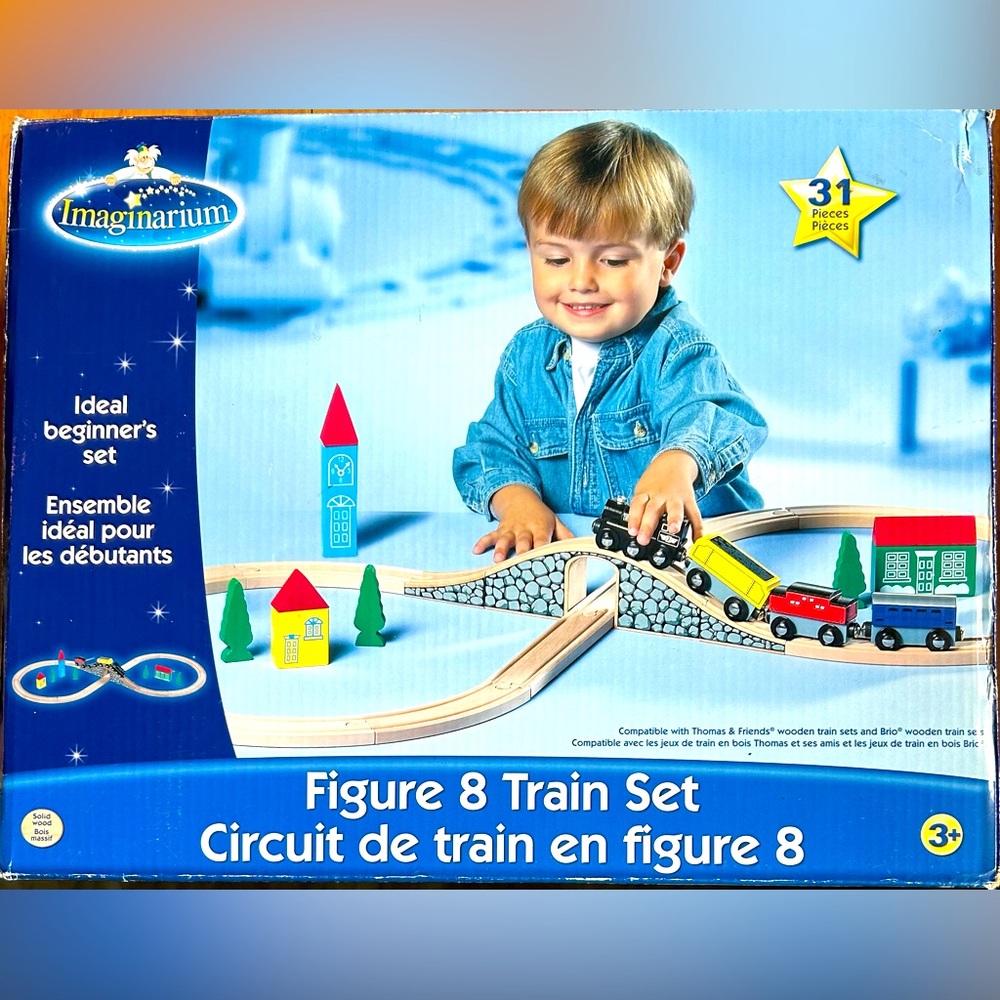 Imaginarium Figure 8 Wooden Train Set. Ideal Beginner’s Set.